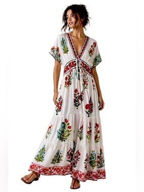 bindu maxi dress Bindu Anika Dress Lime  CLAUDETTE